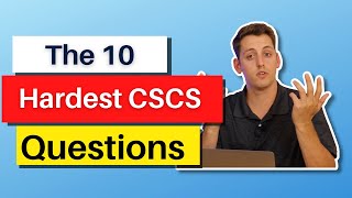 The 10 Hardest Questions on the CSCS Exam In 2023 [upl. by Brittnee]