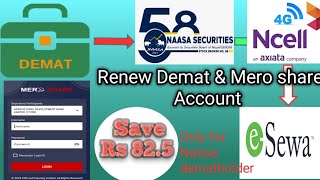 Discount up to 55 on the Demat and Mero share renewal of Naasa securities dematholder [upl. by Hisbe]