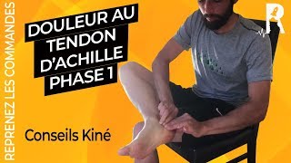 Douleur au tendon dAchille  exercices pour la tendinite dAchille Kiné 12 [upl. by Kcirdnekal928]