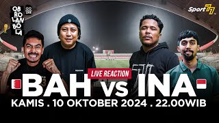 🔴 KUALIFIKASI PIALA DUNIA BAHRAIN VS INDONESIA LIVE REACTION [upl. by Tebazile]