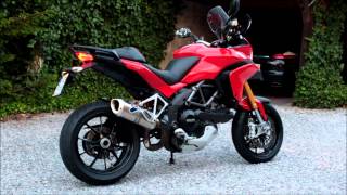 Ducati Multistrada 1200s full Termignoni Sound Check FLAMES [upl. by Marianne]