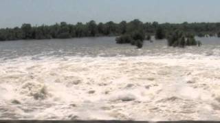 Morganza Spillway Fish Jumping Through Gates [upl. by Yrac392]