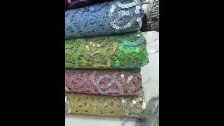 New in Swiss dried GUIPURE Lace fabric 🏷️🆖75K for 5 yards only [upl. by Dosia37]