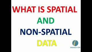 what is spatial data and non spatial data spatialdata data gis database gisdata [upl. by Mullane]