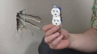 How to replace an electrical outlet [upl. by Jerrilee]