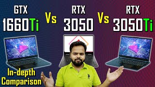 In Depth Comparison of 1660Ti vs 3050  3050 vs 3050Ti  rtx 3050 vs gtx 1660ti [upl. by Joanie951]