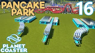 Planet Coaster PANCAKE PARK  Part 16  CRAZY IDEA [upl. by Arac]