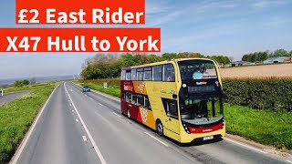 Is it value for money Bus X47 Hull to York  May 2024 [upl. by Goldwin673]