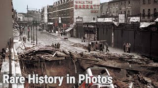 Balham Tube Station During German Air Raid  Rare History in Photos [upl. by Lello]