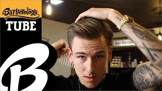 How to  Natural Pompadour  Mens Hair Tutorial amp Hairstyle [upl. by Bridge]