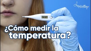 ¿Cómo medir la temperatura con un termómetro digital [upl. by Nwahsem]