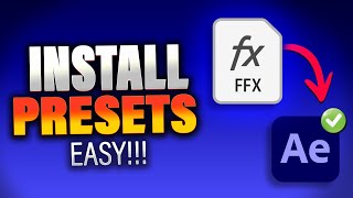 After Effects Presets How to Add Presets in After Effects 2024 ✨ Import FFX Files in Seconds [upl. by Ezzo57]