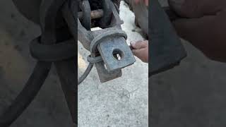 The process of fixing rubber traction rope with latch [upl. by Kelwunn]