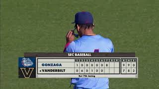 6 Vanderbilt Vs Gonzaga  Full Game  NCAA Baseball 02252024 [upl. by Weihs]