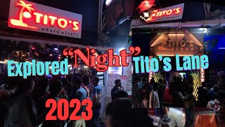 Explored Night Titos Lane l Titos Goa Club l Totos Lane Goa Baga l Night Life l YouTube L Vlog l [upl. by Ayiak880]