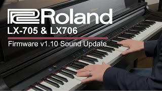 Roland LX705 amp LX706 Digital Piano Sound Examples  RICH Speaker Setting [upl. by Netty867]