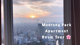 Menteng Park Apartment Room Tour  Short Staycation in Jakarta [upl. by Nahtannhoj]