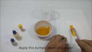 Turmeric act as a natural indicator [upl. by Ron]