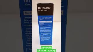 Betadine Throat spray throatpain virus oral [upl. by Behka]