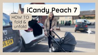 HOW TO fold and unfold iCandy Peach 7  Full Demo [upl. by Amoreta]