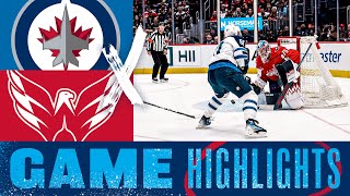 Washington Capitals vs Winnipeg Jets  Game Highlights [upl. by Nommad]