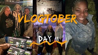 Vlogtober 2022  GRWM Valley of Fear Haunted hayride and Haunted House VLOG [upl. by Norej292]