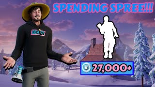 Spending 27000 VBucks in FORTNITE Spending Spree 12 [upl. by Llenrap]