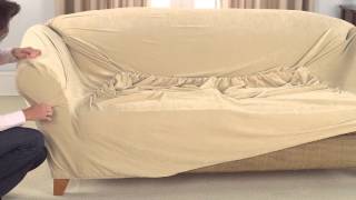 How To Install 1pc Stretch Slipcovers [upl. by Trakas]