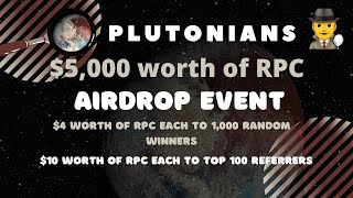 New airdrop Plutonians RPC  Total Reward 5000 worth of RPC [upl. by Eade]