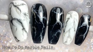 How to do Easy MARBLE NAILS Design 👌  KMF Nails Design [upl. by Teodor]