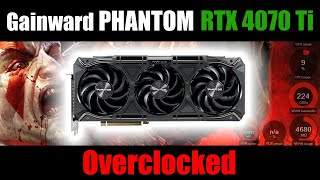 Gainward RTX 4070 Ti PHANTOM GS  Overclocked manually [upl. by Juliane]