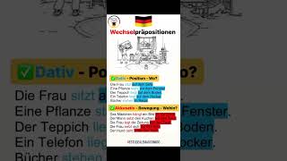 🇩🇪Dativ oder Akkusativ🇩🇪 deutsch deutschkurs estudealemãocomigo [upl. by Nance60]