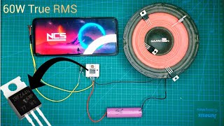 IRFZ44N Mosfet Amplifier Powerfull Circuit with 60W True irfz44n mosfet amplifier [upl. by Goodspeed407]