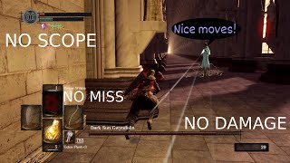 Gwyndolin NOSCOPE Ranged ONLY No Damage  DARK SOULS REMASTERED [upl. by Nostets]