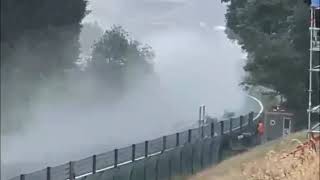 Huge Formula Regional Europe crash in Spa Francorchamps 2023  Dilano van t Hoff [upl. by Llecrup]