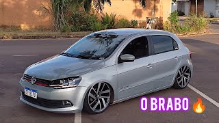 GOL G6 COM SUSPENSÃO AR E RODAS DO JETTA GLI [upl. by Sualokcin]