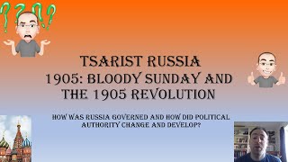 Tsarist Russia Bloody Sunday and the 1905 Revolution [upl. by Corrie592]