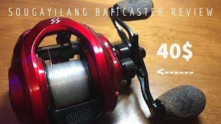 Sougayilang Baitcaster Review Review and Fishing [upl. by Collimore]