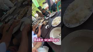 Bake scallops asmr asmrvideo scallops baked yummy ytviral yt ytshorts vacation islandlife [upl. by Long436]