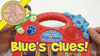 Blues Clues Press amp Guess Electronic Kids Toy 1998 Tyco Preschool [upl. by Gemini]