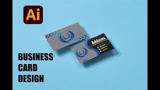 Crafting Professional Business Cards  Illustrator Design Tutorial [upl. by Gnivre]