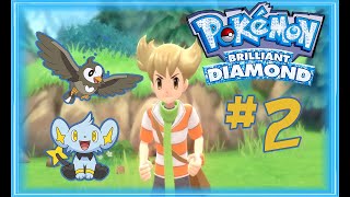 PRVNÍ CHYCENÍ POKÉMONI  Pokémon Brilliant Diamond 2 [upl. by Arukas692]