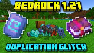 MINECRAFT BEDROCK 121 DUPLICATION GLITCH Playstation Xbox Switch MCPE PC [upl. by Donohue]