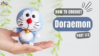 667  Doraemon Amigurumi 13  How To Crochet Character Amigurumi  AmiSaigon [upl. by Elleina]