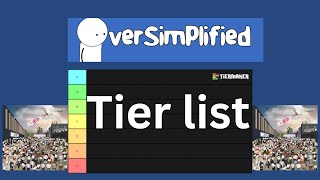 Oversimplified tier list [upl. by Ecneralc]