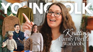 YoungFolk Knits Podcast Knitting A Family Protrait Wardrobe  choosing yarns patterns and colors [upl. by Ahsyen]