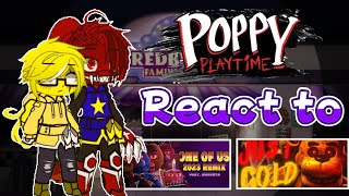 poppy playtime react to FNAF songs poppy playtime x Gacha enjoy the video [upl. by Teodor]