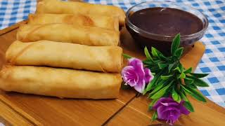 Pisang coklat nya ala weena  BANANA Spring Rolls With SAUCE CHOCOLATE [upl. by Nylannej]