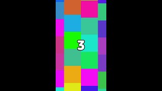 3 Seconds Timer ‐ Countdown Colorful Tiles（Vertical） [upl. by Huntlee380]