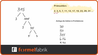 Primfaktorzerlegung – Erklärung – Übungsaufgaben – Teilbarkeitsregeln [upl. by Garrett]